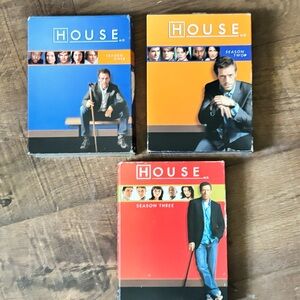 House M.D. Seasons 1-3 DVD Set - Blue, Orange, Red Covers